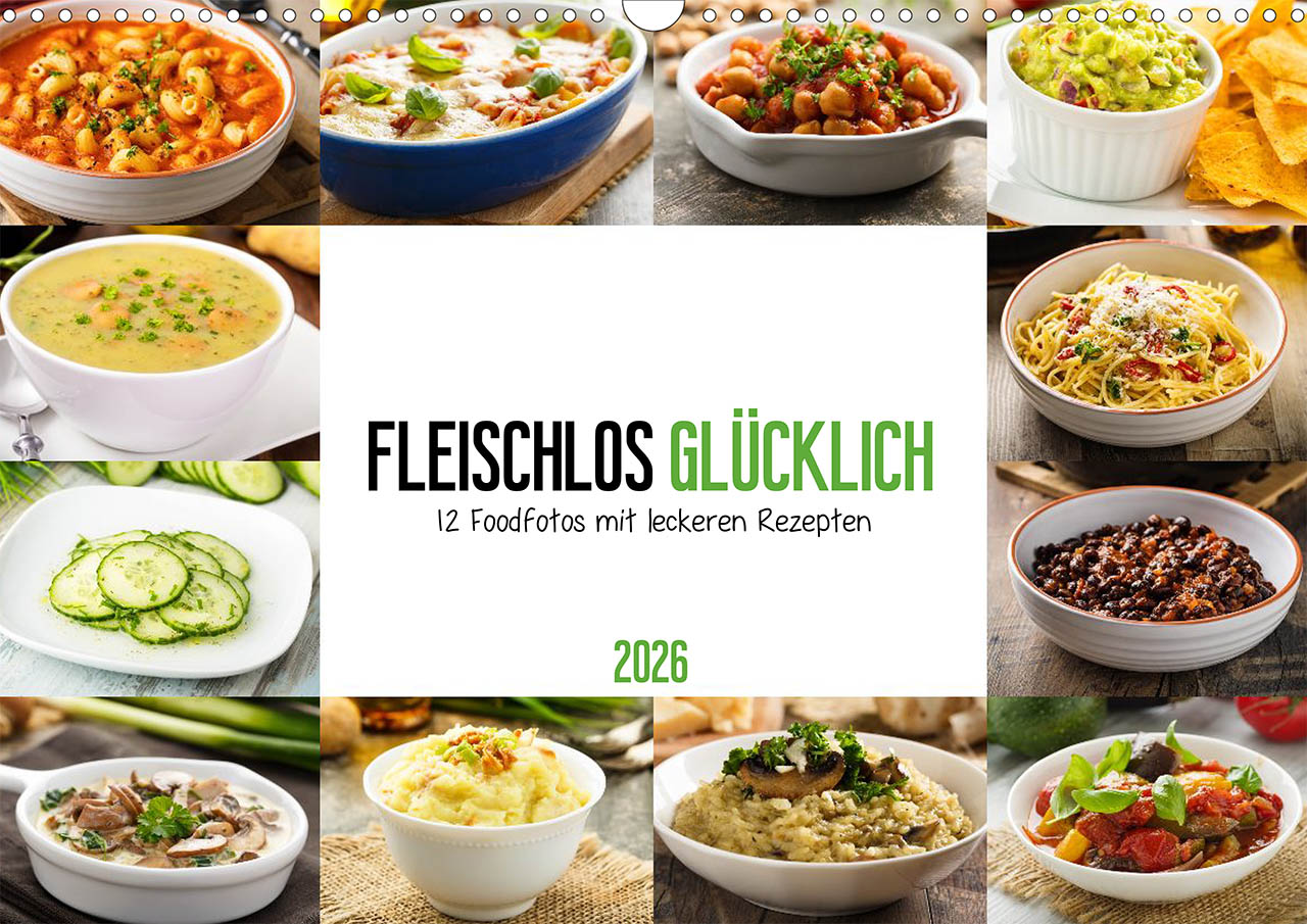 Kalender, Fotografien, Food, Essen, Rezepte
