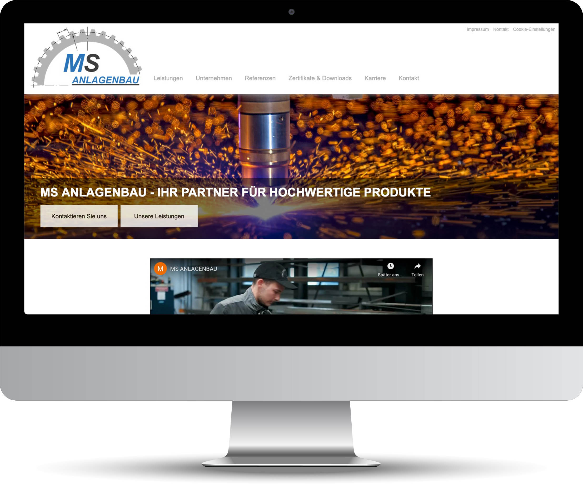 Webdesign, MS Anlagenbau