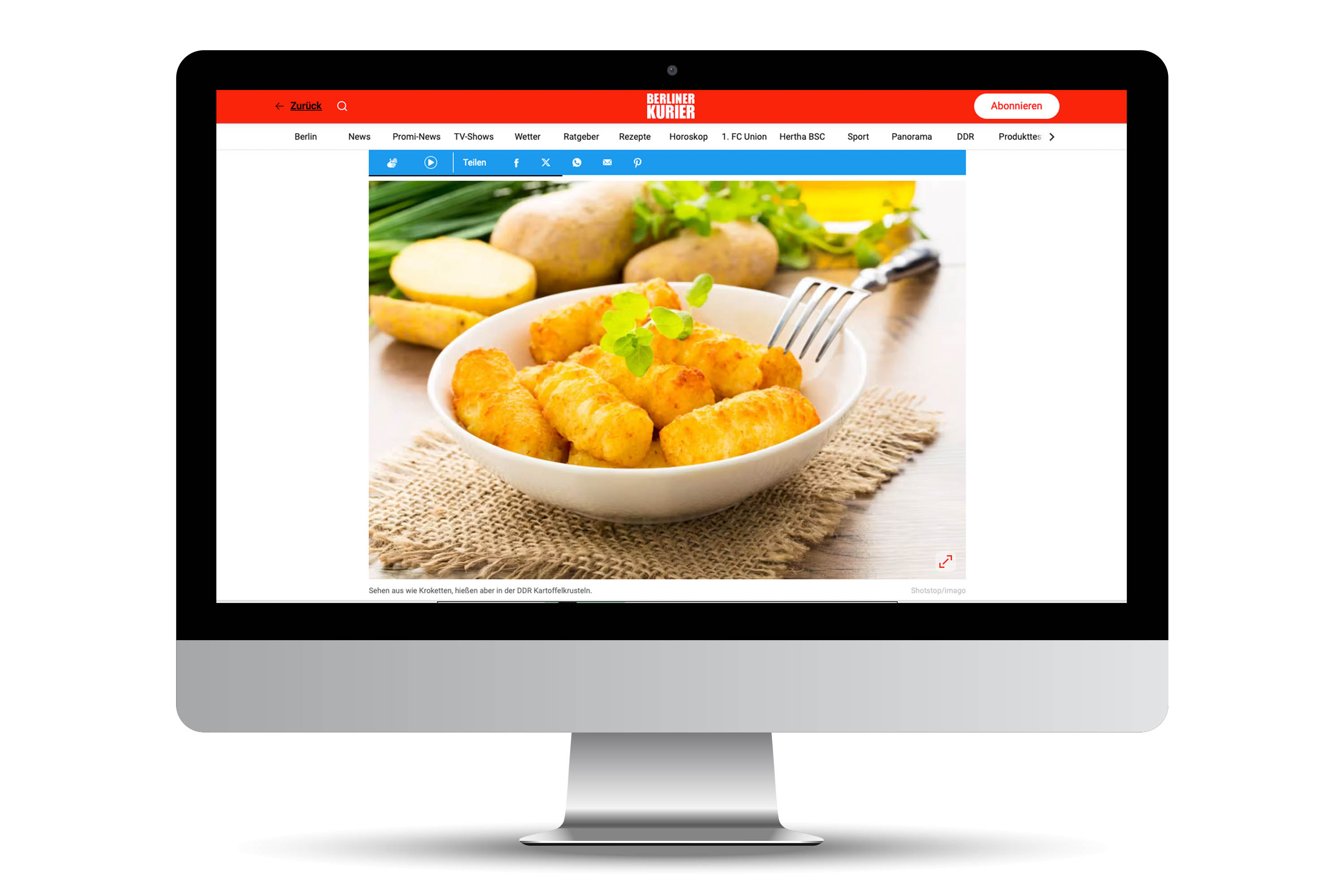 Berliner Kurier, Kunde, Kroketten, Meine Arbeiten, Work